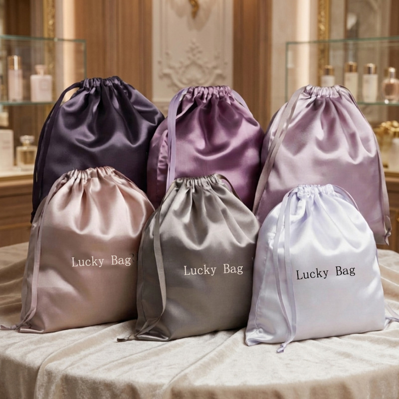 Luxury Bags Logo - Bolsa de Satén Ligera de Lujo