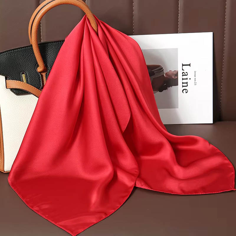 Luxury Bags In China - Bufanda cuadrada de seda de Color