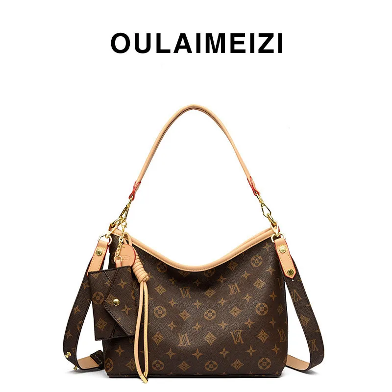 Tote Bag Leather Monogram - Bolso de diseñador ligero de lona