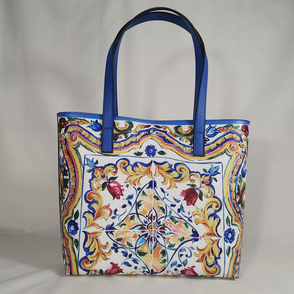 Tote Bag Leather Monogram - Bolso de mano con monograma de