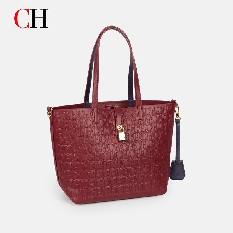 Tote Bag Leather Monogram - Bolso Tote CH con Monograma en