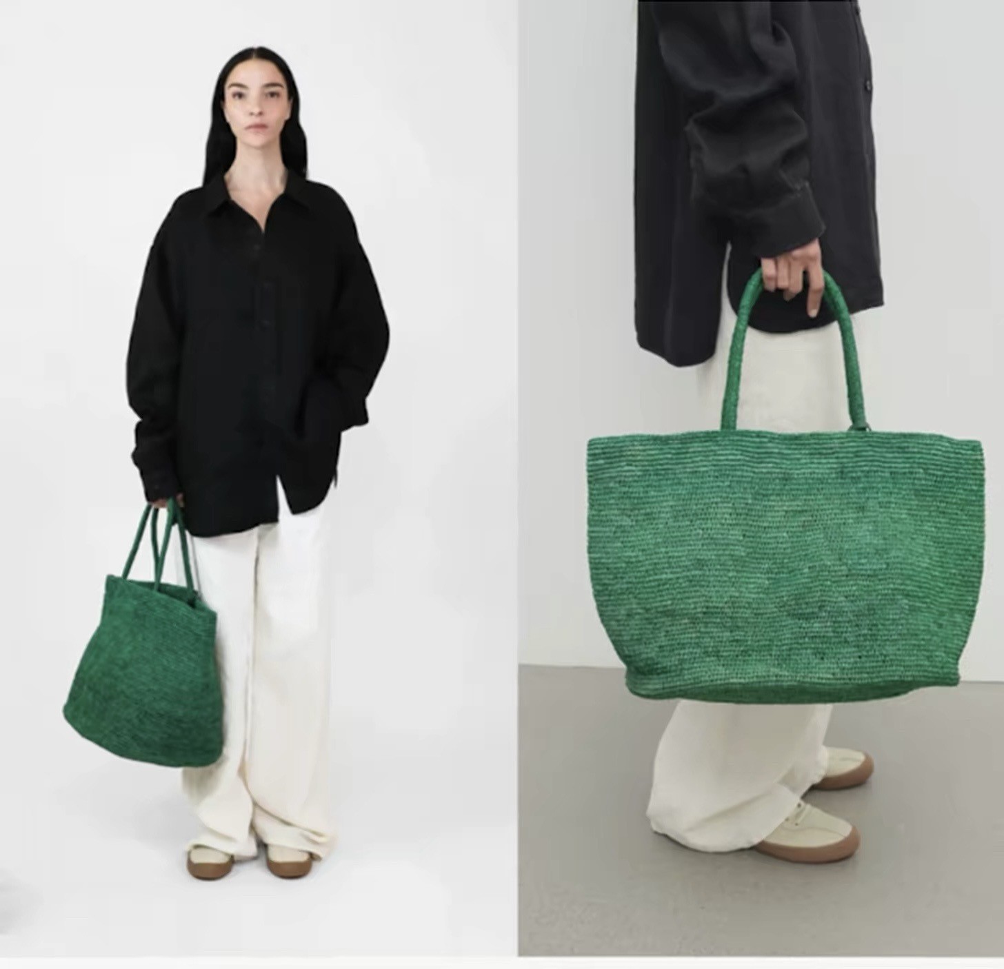 Luxury Bags For Summer - Bolso Tote de Rafia Hecho a