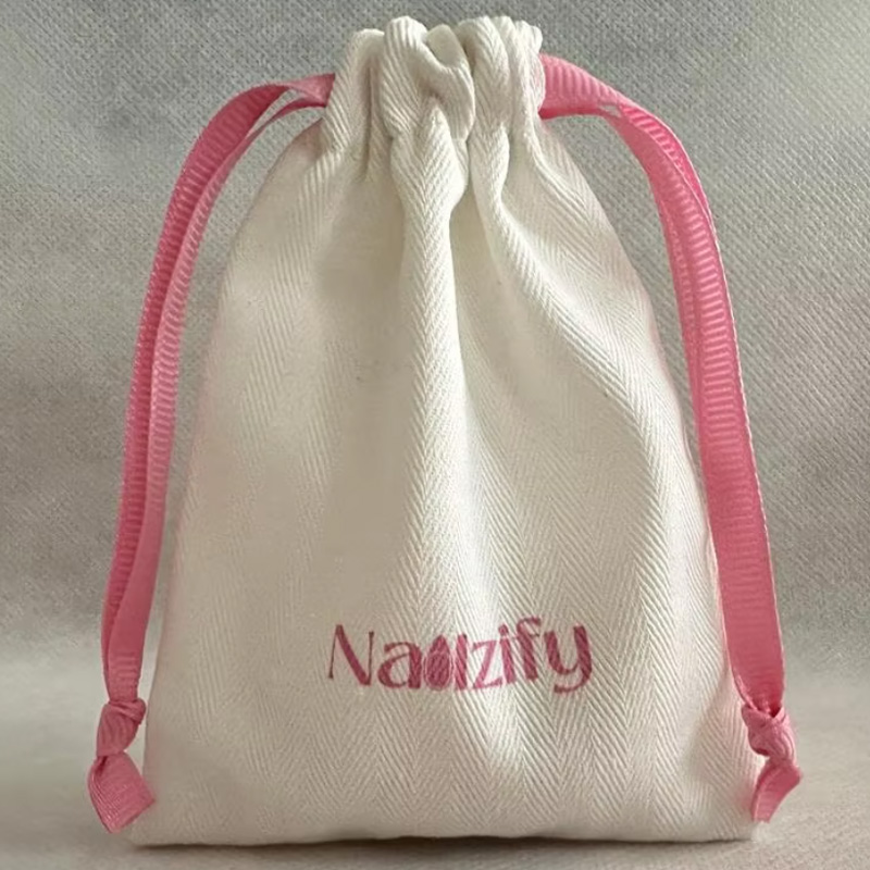 Bolsa con cordón de lona en es - Luxury Bags Logo reseña y precio