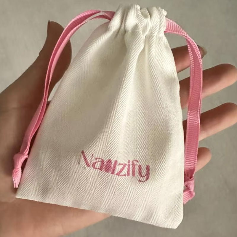 Bolsa con cordón de lona en es - Luxury Bags Logo reseña y precio