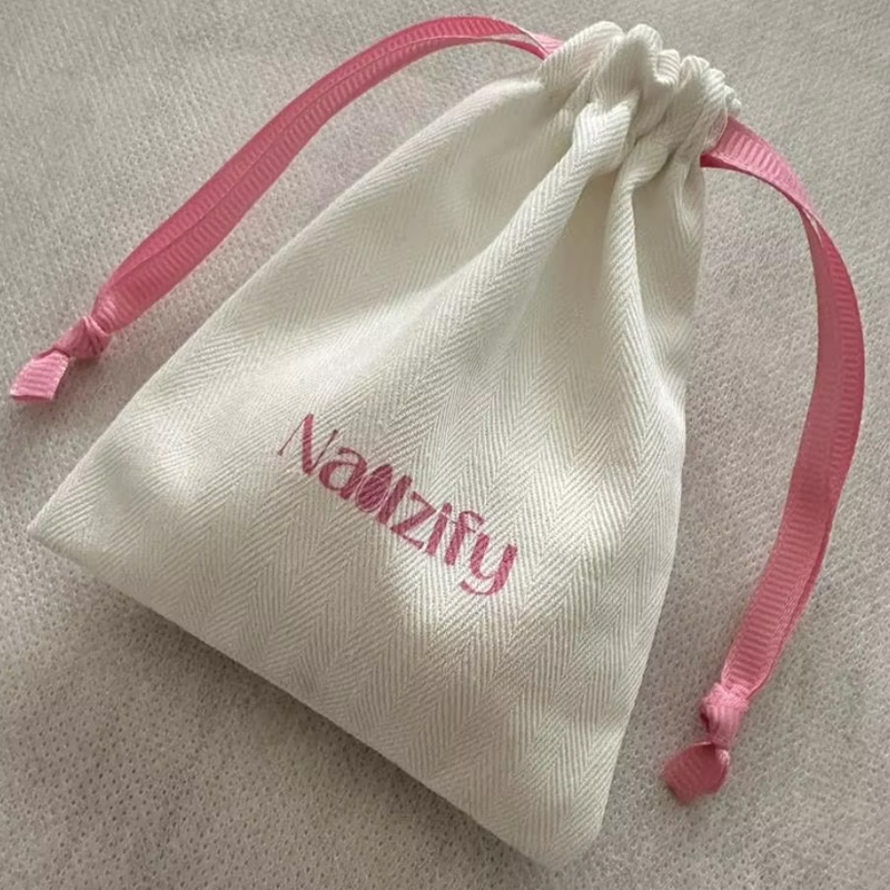 Bolsa con cordón de lona en es - Luxury Bags Logo reseña y precio