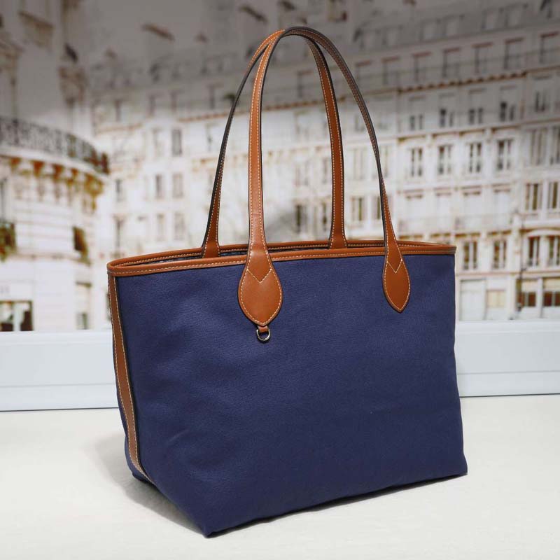 Bolso tote de mezclilla con mo - Tote Bag Leather Monogram reseña y precio