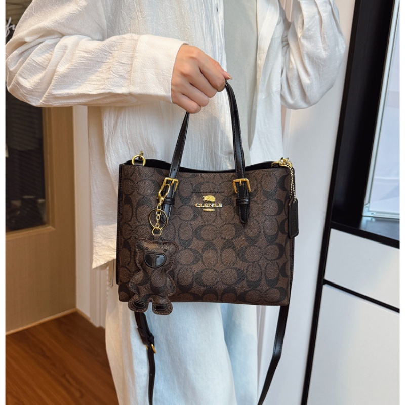 Elegante Bolso Tote con Monogr - Tote Bag Leather Monogram reseña y precio