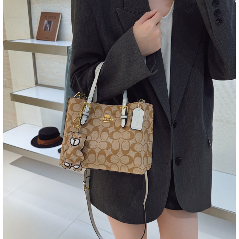 Elegante Bolso Tote con Monogr - Tote Bag Leather Monogram reseña y precio